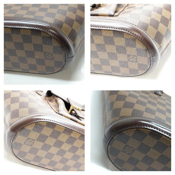 Authentic Louis Vuitton Manosque PM Brown Damier Hand Bag mn780-112525 - Picture 9 of 16